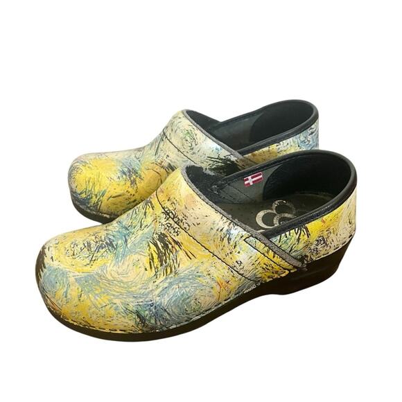 Sanita blue yellow professional clogs size EUR 36, US 5-5.5 - Picture 1 of 8